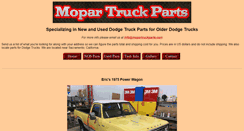 Desktop Screenshot of mopartruckparts.com
